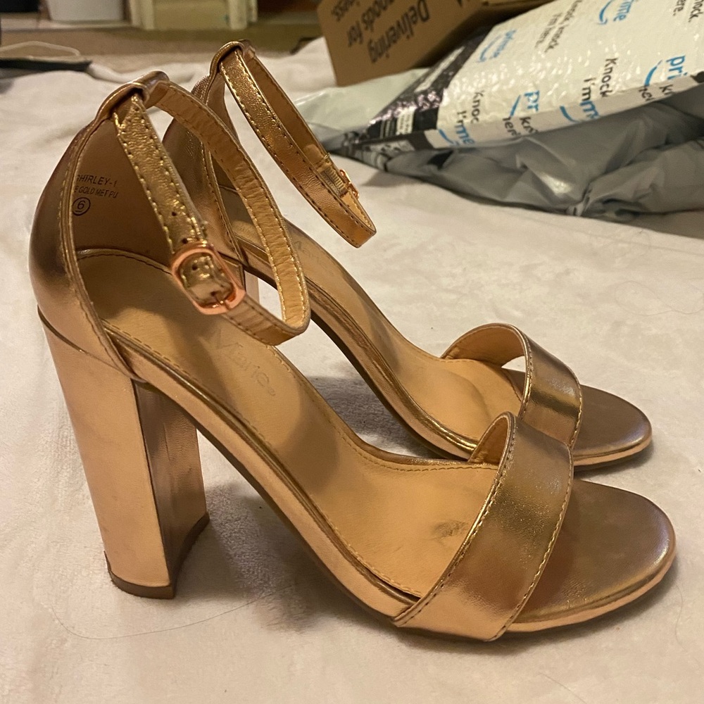Gold heels